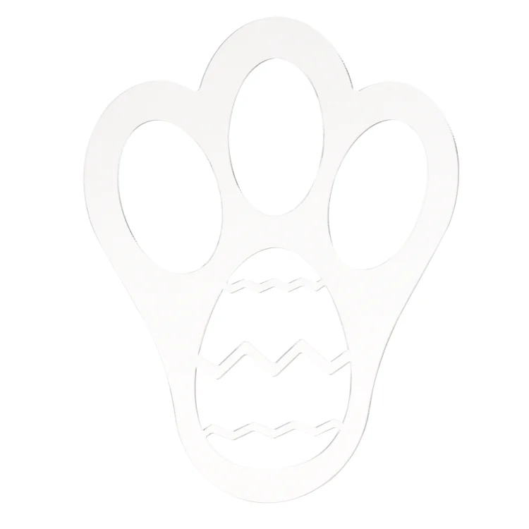 Acrylic Easter Bunny Footprint Template