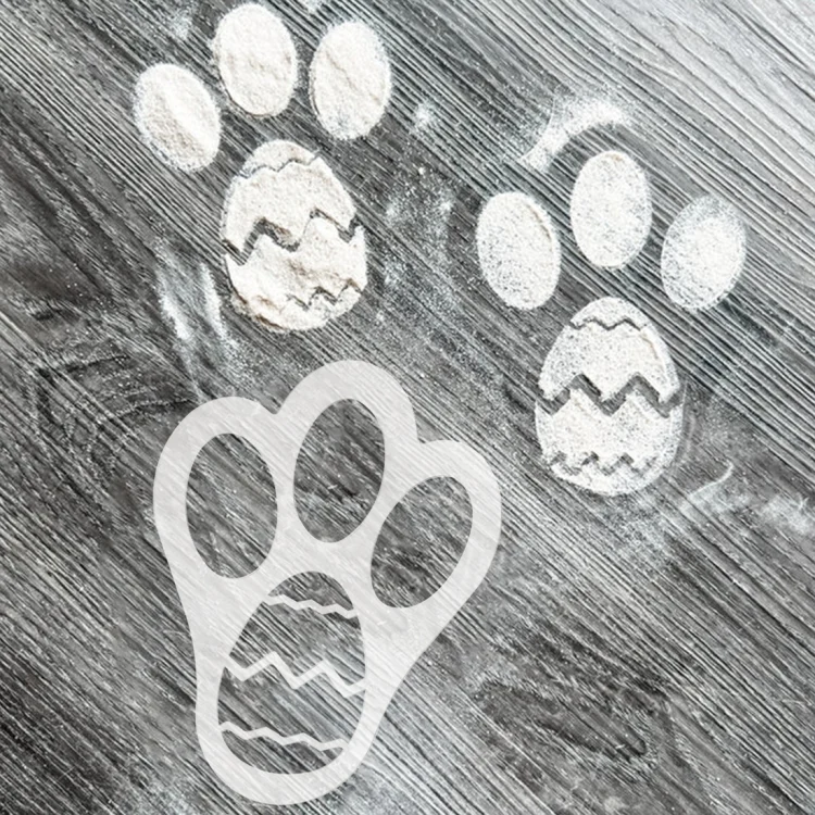 EDA006246601_3.webp Acrylic Easter Bunny Footprint Template - Image 4