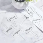 24pcs / Box Acrylic Plant Label Nameplate Potted Plant Sign Holder - Image 4