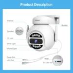SriHome SH047 4MP IP66 Waterproof Motion Detection Night Vision WiFi HD Camera - Image 11