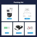 SriHome SH048 2MP + 2MP Humanoid Tracking Smart Night Vision Dual Lens IP Camera - Image 13