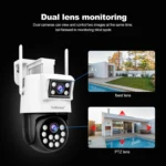 SriHome SH048 2MP + 2MP Humanoid Tracking Smart Night Vision Dual Lens IP Camera - Image 3