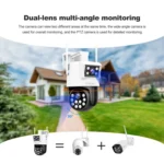 SriHome SH048 2MP + 2MP Humanoid Tracking Smart Night Vision Dual Lens IP Camera - Image 5
