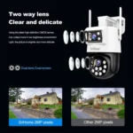 SriHome SH048 2MP + 2MP Humanoid Tracking Smart Night Vision Dual Lens IP Camera - Image 6