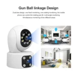 SriHome SH049 2MP + 2MP Humanoid Tracking Smart Night Vision Dual Lens HD IP Camera - Image 4