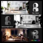 SriHome SH049 2MP + 2MP Humanoid Tracking Smart Night Vision Dual Lens HD IP Camera - Image 7