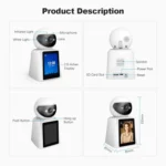 Srihome SH053 4MP 2.8 inch IPS Screen Smart Video Calling IP Camera Baby Monitor - Image 11