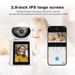 Srihome SH053 4MP 2.8 inch IPS Screen Smart Video Calling IP Camera Baby Monitor - Image 3