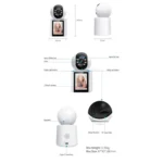 ESCAM QF104 One Click Video Call 3MP Indoor Humanoid Detection Audible Alarm Color Night Version Smart WiFi Camera - Image 12