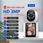 ESCAM QF104 One Click Video Call 3MP Indoor Humanoid Detection Audible Alarm Color Night Version Smart WiFi Camera - Image 3