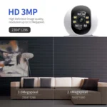 ESCAM QF104 One Click Video Call 3MP Indoor Humanoid Detection Audible Alarm Color Night Version Smart WiFi Camera - Image 5