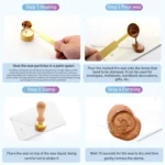 AS303 European Style Fire Paint Seal Stamp Furnace DIY Handbook Sealing Tool - Image 4