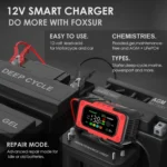 FOXSUR 7A 12V Car / Motorcycle Smart Battery Charger - Image 12