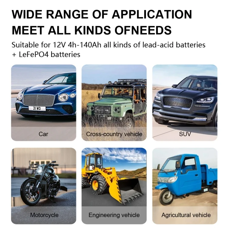 EDA006355501A_12.webp FOXSUR 7A 12V Car / Motorcycle Smart Battery Charger - Image 13