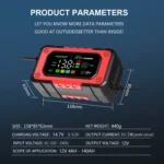 FOXSUR 7A 12V Car / Motorcycle Smart Battery Charger - Image 10