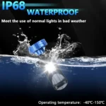 N4 1 Pair H4 Car mini Bifocal LED Lens Headlight - Image 5