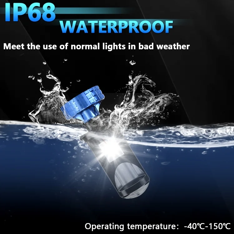 EDA006356201A_4.webp N4 1 Pair H4 Car mini Bifocal LED Lens Headlight - Image 5