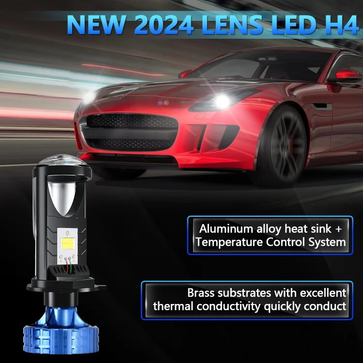 EDA006356201A_8.webp N4 1 Pair H4 Car mini Bifocal LED Lens Headlight - Image 9