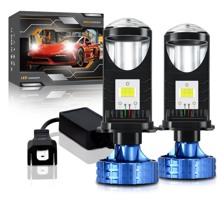 EDA006356201A_9.webp N4 1 Pair H4 Car mini Bifocal LED Lens Headlight - Image 10