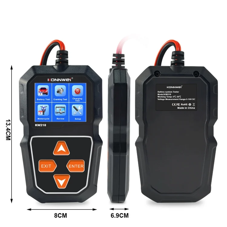 EDA006360801A_1.webp KONNWEI KW218 2.4 inch Color Screen Car Battery Tester - Image 2