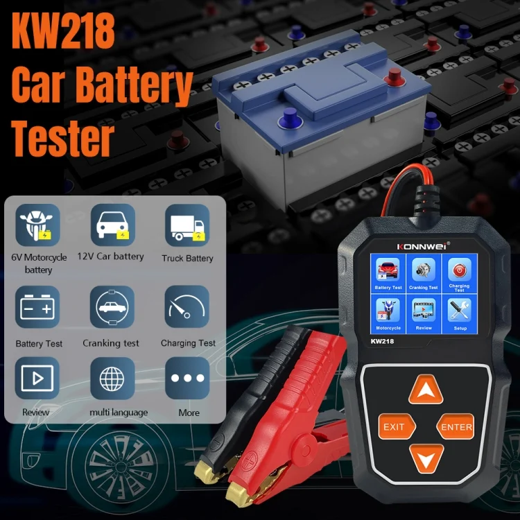 EDA006360801A_3.webp KONNWEI KW218 2.4 inch Color Screen Car Battery Tester - Image 4