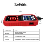 KONNWEI KW851 2 in 1 Car OBDll Scanner Diagnostic Tool Oil Service Light Reset - Image 2