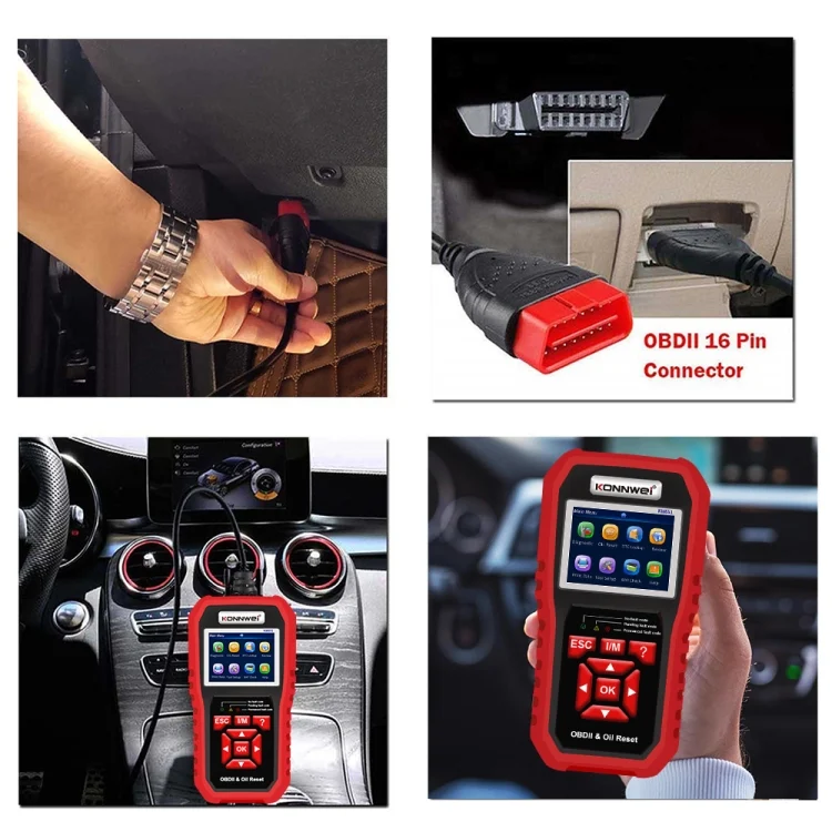 EDA006361101A_10.webp KONNWEI KW851 2 in 1 Car OBDll Scanner Diagnostic Tool Oil Service Light Reset - Image 11