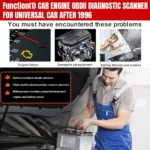 KONNWEI KW851 2 in 1 Car OBDll Scanner Diagnostic Tool Oil Service Light Reset - Image 5