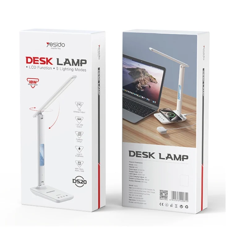 EDA006385201A_11.webp Yesido DS20 Multifunctional LED Desk Lamp Supports 10W Wireless Charging, EU Plug - Image 12