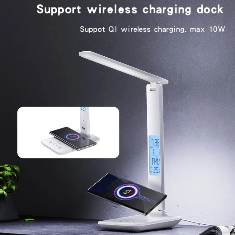 EDA006385201A_3.webp Yesido DS20 Multifunctional LED Desk Lamp Supports 10W Wireless Charging, EU Plug - Image 4