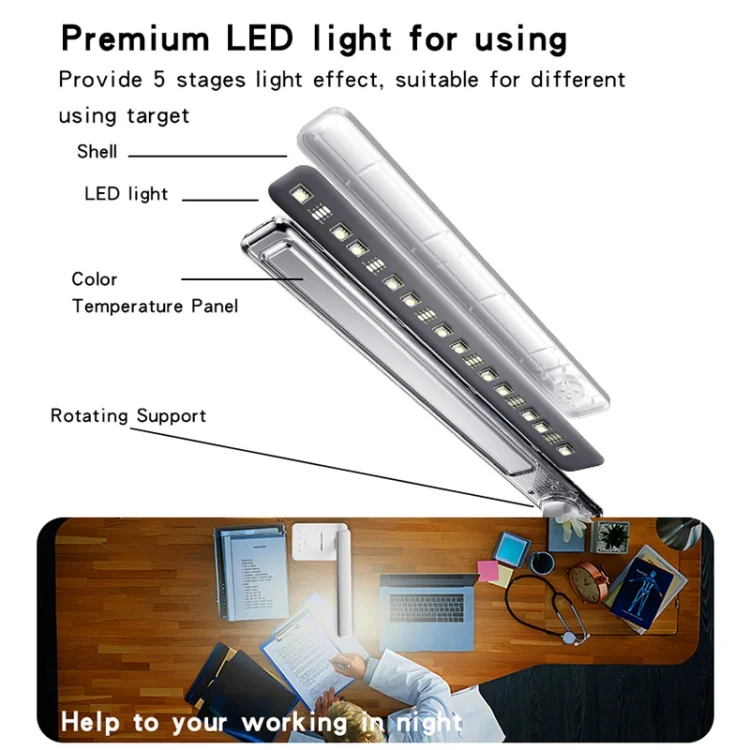 EDA006385201A_9.webp Yesido DS20 Multifunctional LED Desk Lamp Supports 10W Wireless Charging, EU Plug - Image 10