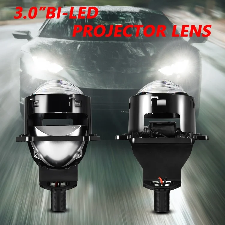 EDA006388901A_1.webp T01 1 Pair 3 inch Car Bifocal LED Lens Headlight, Left Driving - Image 2