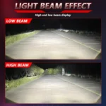 T01 1 Pair 3 inch Car Bifocal LED Lens Headlight, Left Driving - Image 8