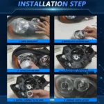 T02 1 Pair 2.5 inch Car Bifocal LED Lens Headlight, Left Driving - Image 5