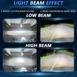 T02 1 Pair 2.5 inch Car Bifocal LED Lens Headlight, Left Driving - Image 6