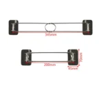 RV Camper Van Stainless Steel 304 Shower Corner Storage Bar - Image 4