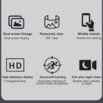 Q820 6MP 10X Binocular Zoom Dual Light Source Outdoor IP67 Waterproof WiFi Camera - Image 4