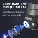 CF-Q812ES 5MP Two-way Voice Outdoor IP66 Waterproof WiFi Camera - Image 5