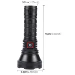 812-BT90 50W Spotlight 3000LM USB Rechargeable LED Flashlight - Image 2