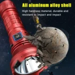 812-BT90 50W Spotlight 3000LM USB Rechargeable LED Flashlight - Image 5