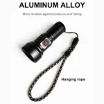 819 T20 1000LM USB Rechargeable LED Flashlight - Image 3