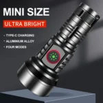 829 T40 1000LM USB Rechargeable LED Flashlight - Image 7