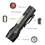A10 Mini 395nm Ultraviolet Ray Detection Lamp COB Flashlight - Image 3