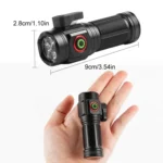 W5183 4 LEDs Highlight Mini Rechargeable Flashlight - Image 3
