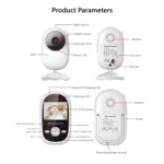 SM25 2.4 inch LCD Screen Baby Monitor Care Camera - Image 4