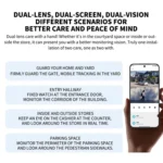 Xiaomi CW500 Dual Camera 8MP Outdoor IP66 Waterproof Support AI Detection Two-Way Voice WiFi Camera, US Plug - Image 3