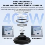 Xiaomi CW500 Dual Camera 8MP Outdoor IP66 Waterproof Support AI Detection Two-Way Voice WiFi Camera, US Plug - Image 4