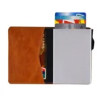 FY2402 RFID Anti-magnetic Crazy Horse Texture PU Card Bag - Image 5