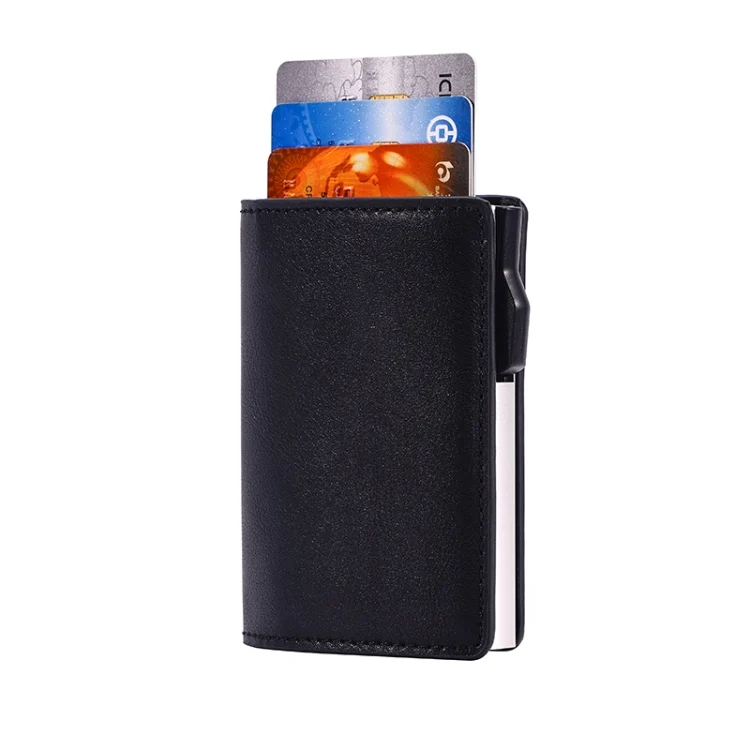 EDA006523701A_3.webp FY2406 RFID Anti-magnetic Crazy Horse Texture PU Card Bag - Image 4