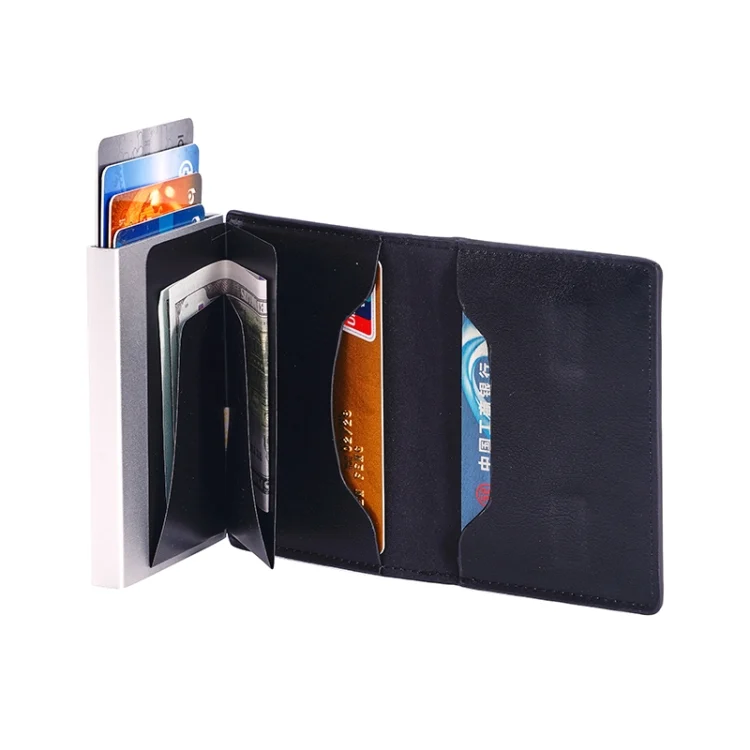 EDA006523701A_4.webp FY2406 RFID Anti-magnetic Crazy Horse Texture PU Card Bag - Image 5
